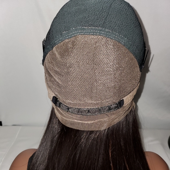 18" Raw Virgin Burmese Straight Full Lace Wig - Picture 8 of 10